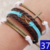 Vintage Braided Anchors Bracelete