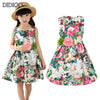 Floral Print Cotton Sundress Kids Clothing