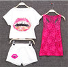 3 Pieces Set Summer Teen Clothing