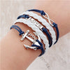 Vintage Braided Anchors Bracelete